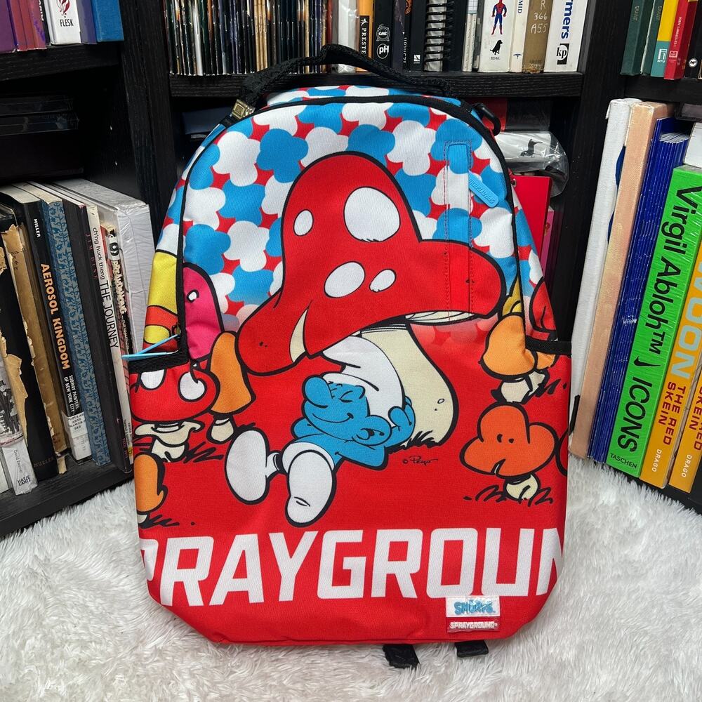 SPRAYGROUND THE SMURFS PAINTING BACKPACK / BOOK BAG